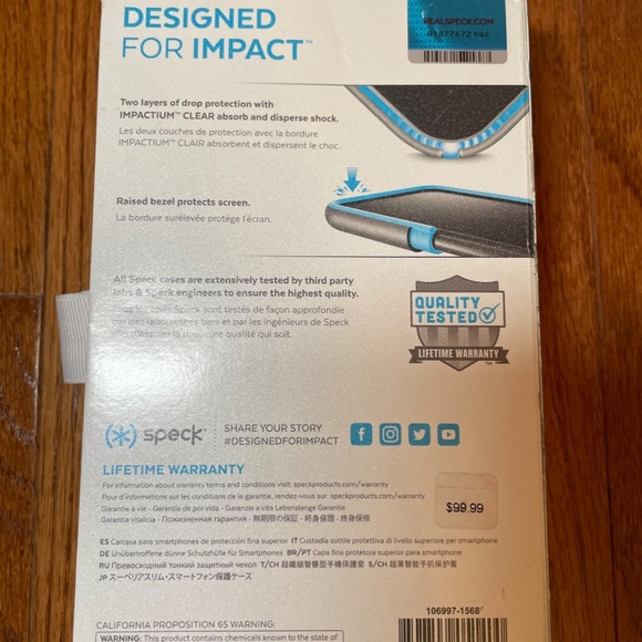 Speck Presidio Glitter Case 3-pack, iPhone 6s/7/8 - Picture 2 of 5